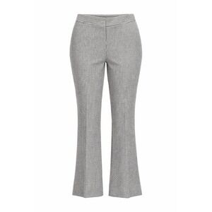 QL2 Quellue Due Pants Women 44 IT US 8 Textured Flare Italy Tailored Old Money